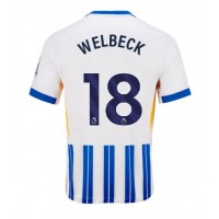 Maglia Calcio Brighton Danny Welbeck #18 Prima Divisa 2024-25 Manica Corta